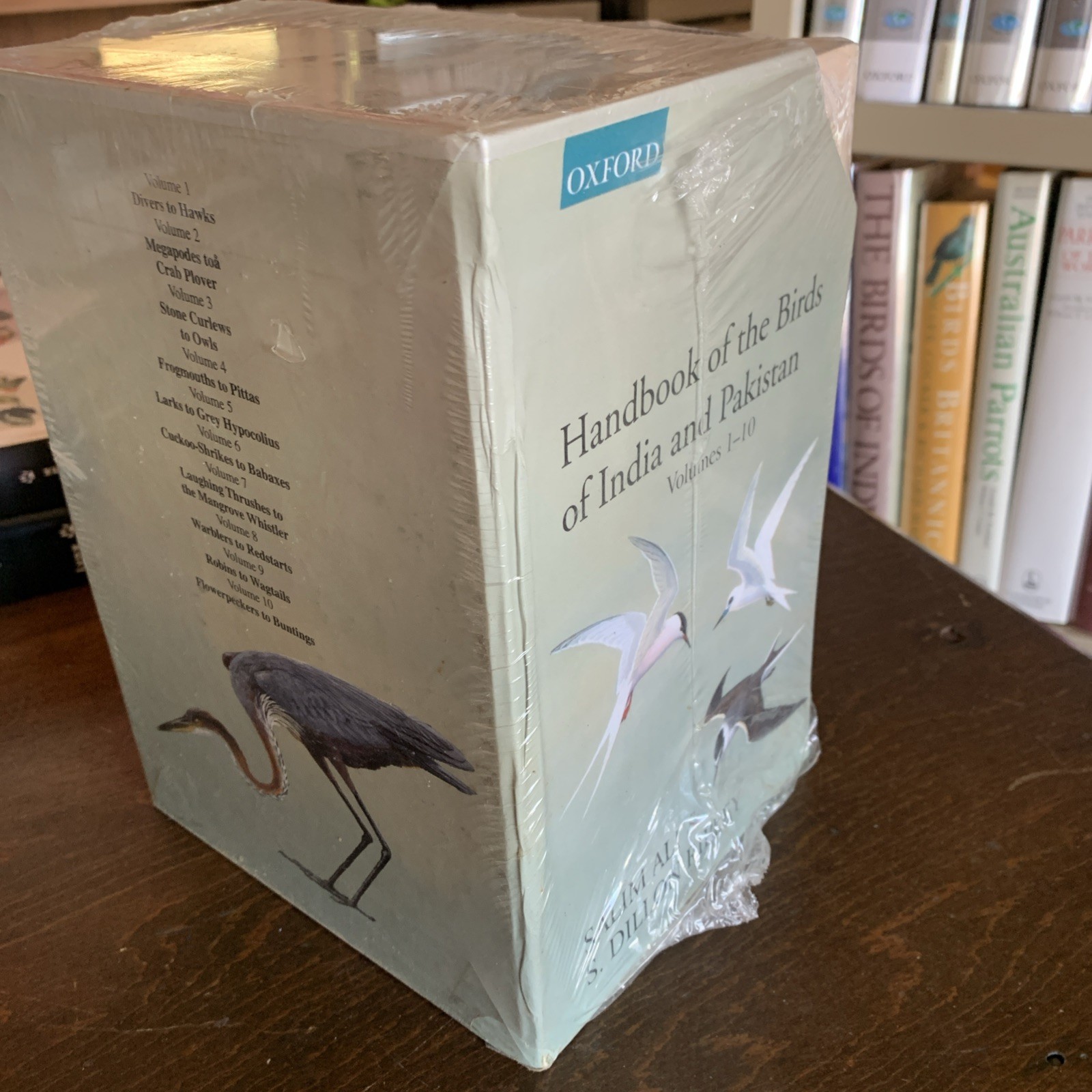 Handbook of the Birds of India and Pakistan Ripley Ali 10 Vol Box Set SEALED