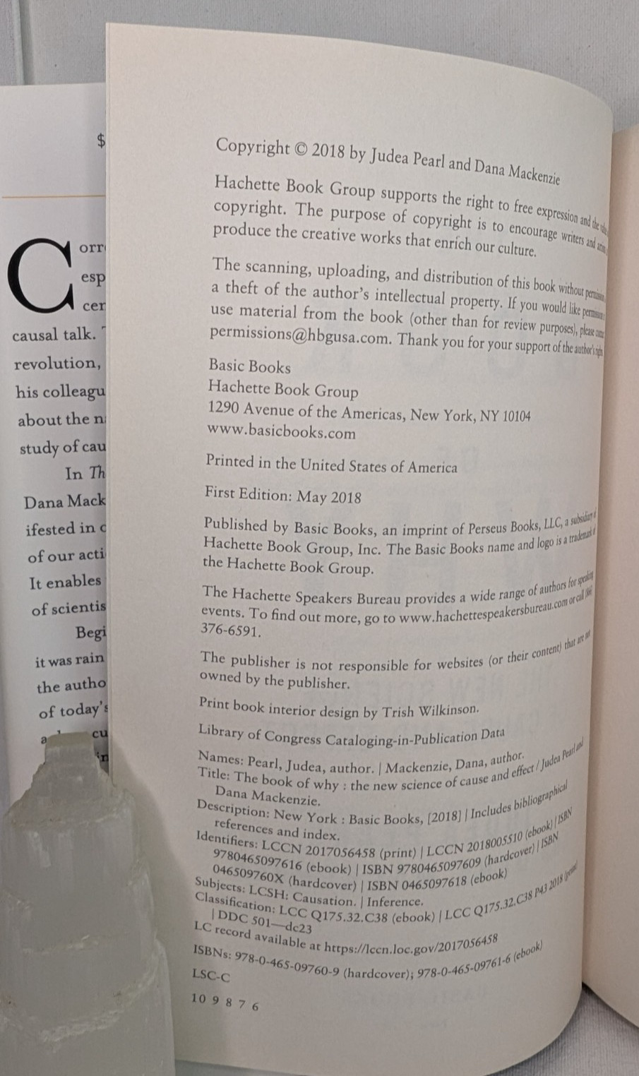 Book of Why: The New Science of Cause and Effect by Mackenzie & Pearl HC/DJ VG