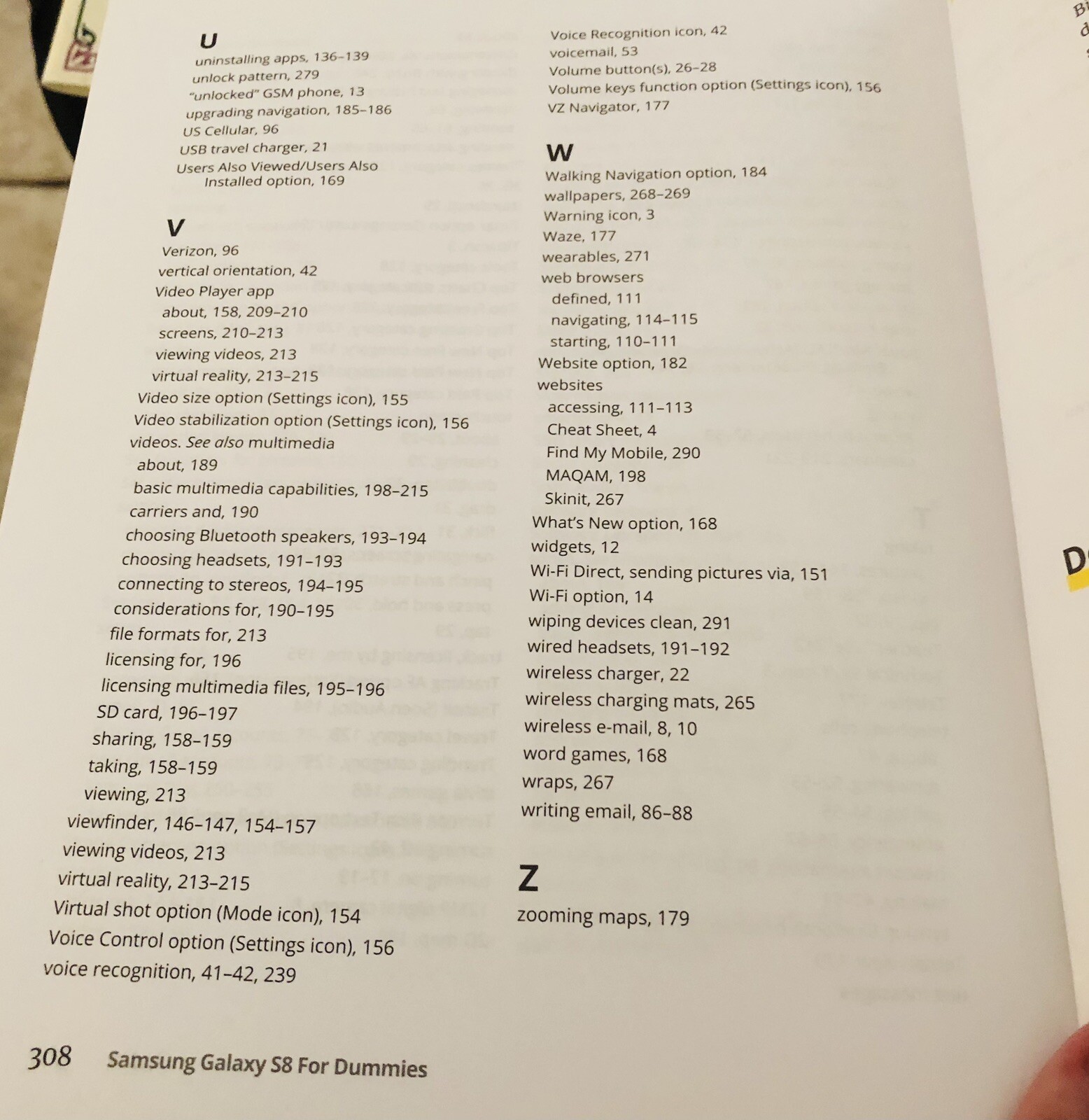 Book – Samsung Galaxy S8 For Dummies, Bill Hughes, 310 Pages
