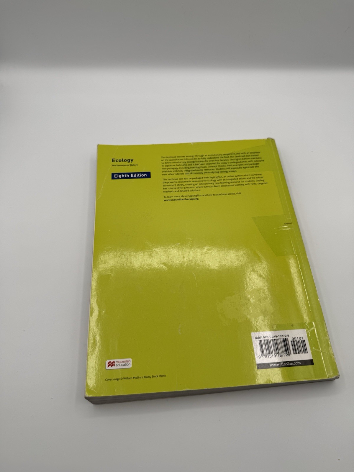 Ecology: The Economy of Nature by Rick Relyea Eight Edition