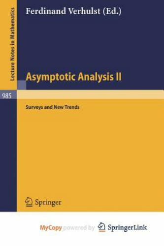 Asymptotic Analysis II : Surveys and New Trends, Brand New, Free shipping in …