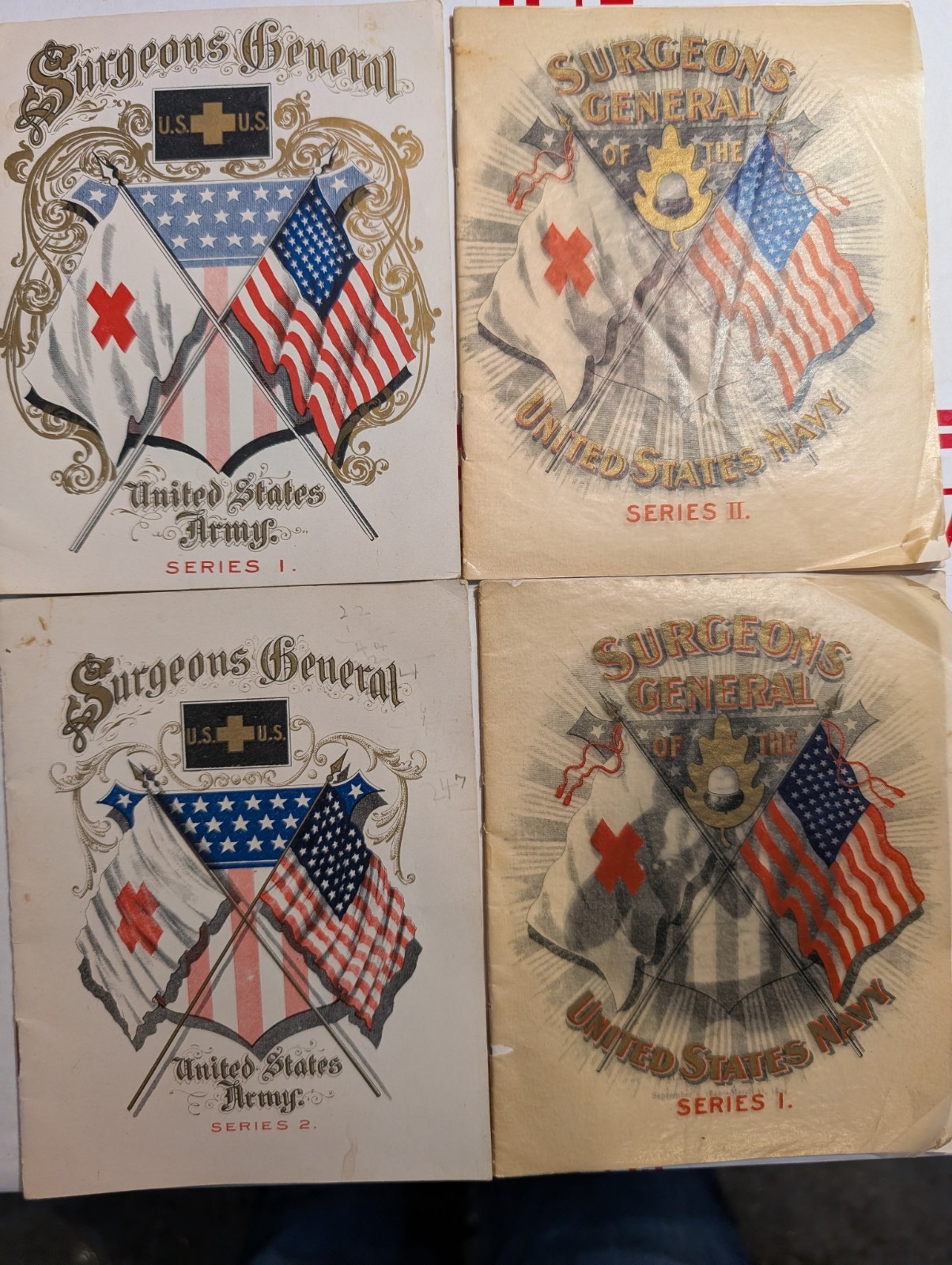 Set Of 4 Surgeons General United States Army 1800s Booklets