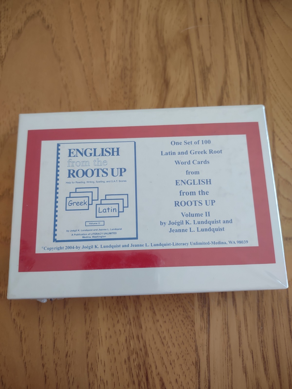 English From the Roots Up Volume II 2 Flash Cards Latin & Greek New Sealed