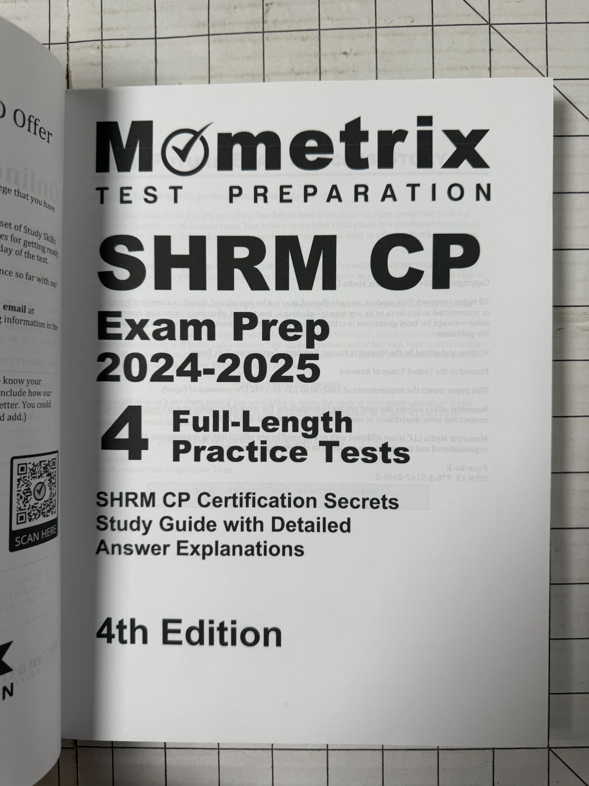 Mometrix SHRM CP Exam Prep 2024-2025 4th Edition Study Guide 2023 TPB Ships Fast