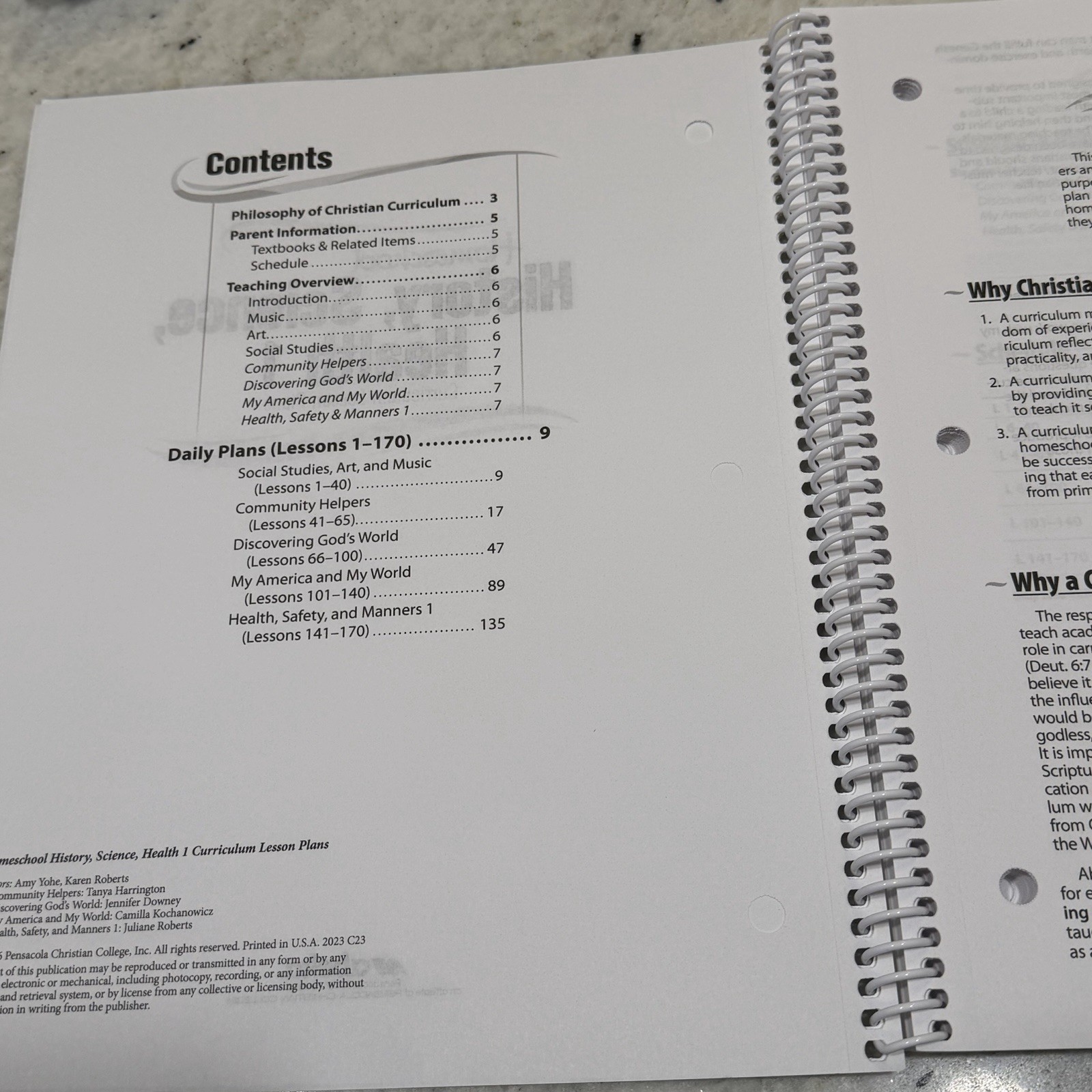 Abeka 1st Grade History Science Health 1 Lesson Plans Readers New