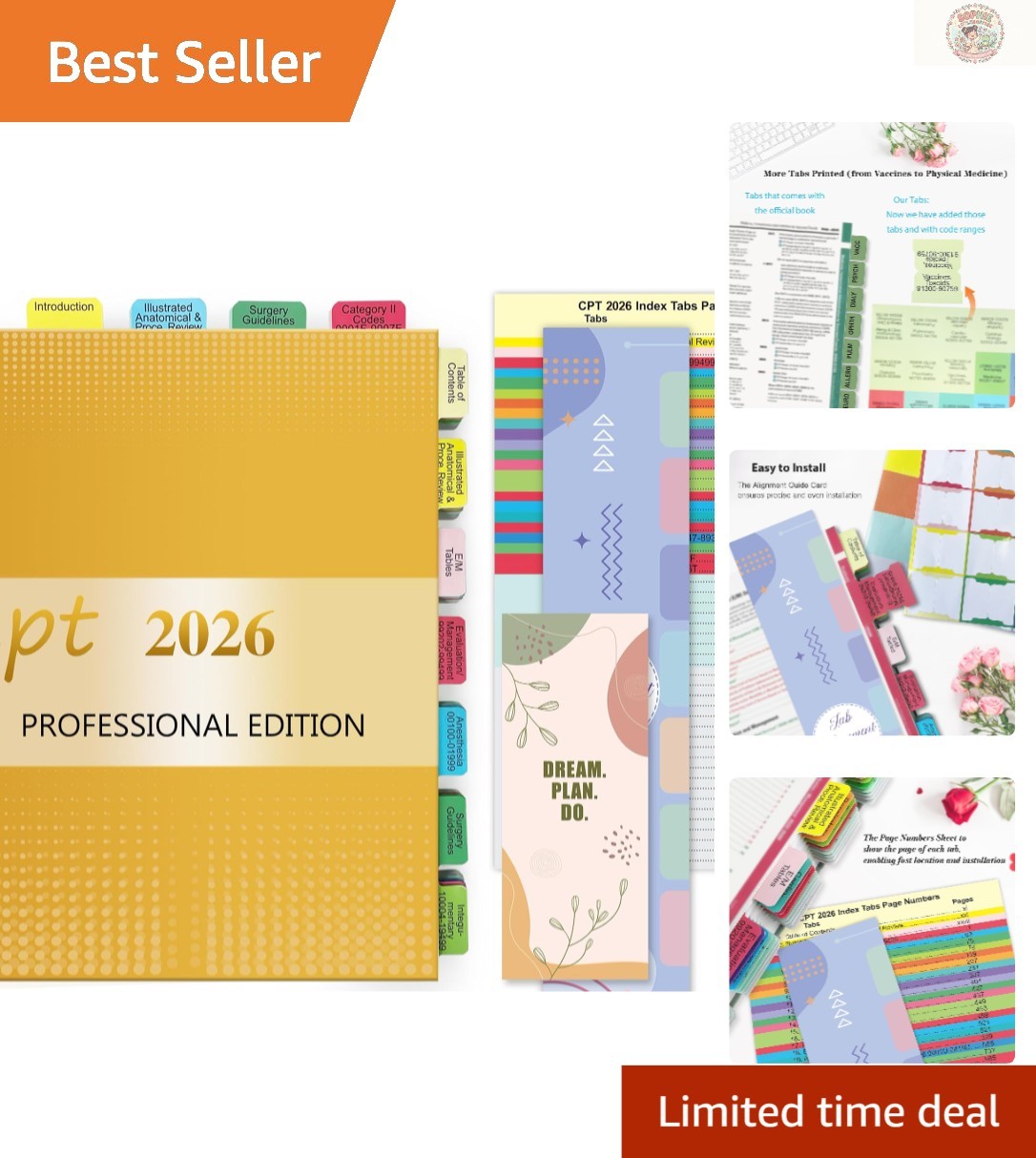 Upgraded CPT 2026 Index Tabs – Waterproof & Tear-Resistant with Guide & Bookmark