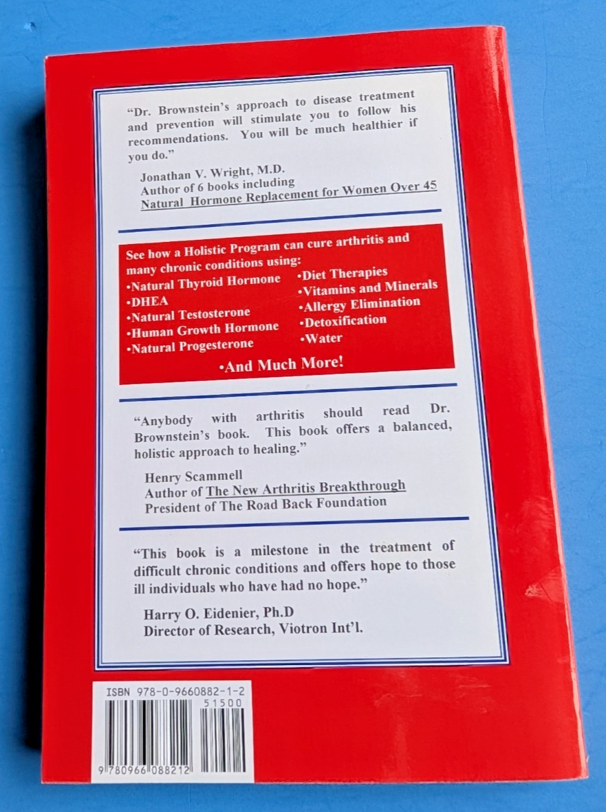 Overcoming Arthritis David Brownstein Fibromyalgia Chronic Fatigue Syndrome Book