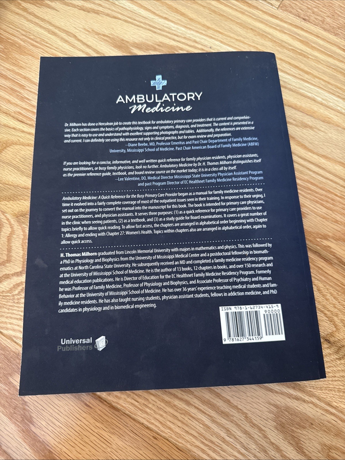 Ambulatory Medicine H Thomas Milhorn MD PhD Quick Reference Primary Care 2024 PB