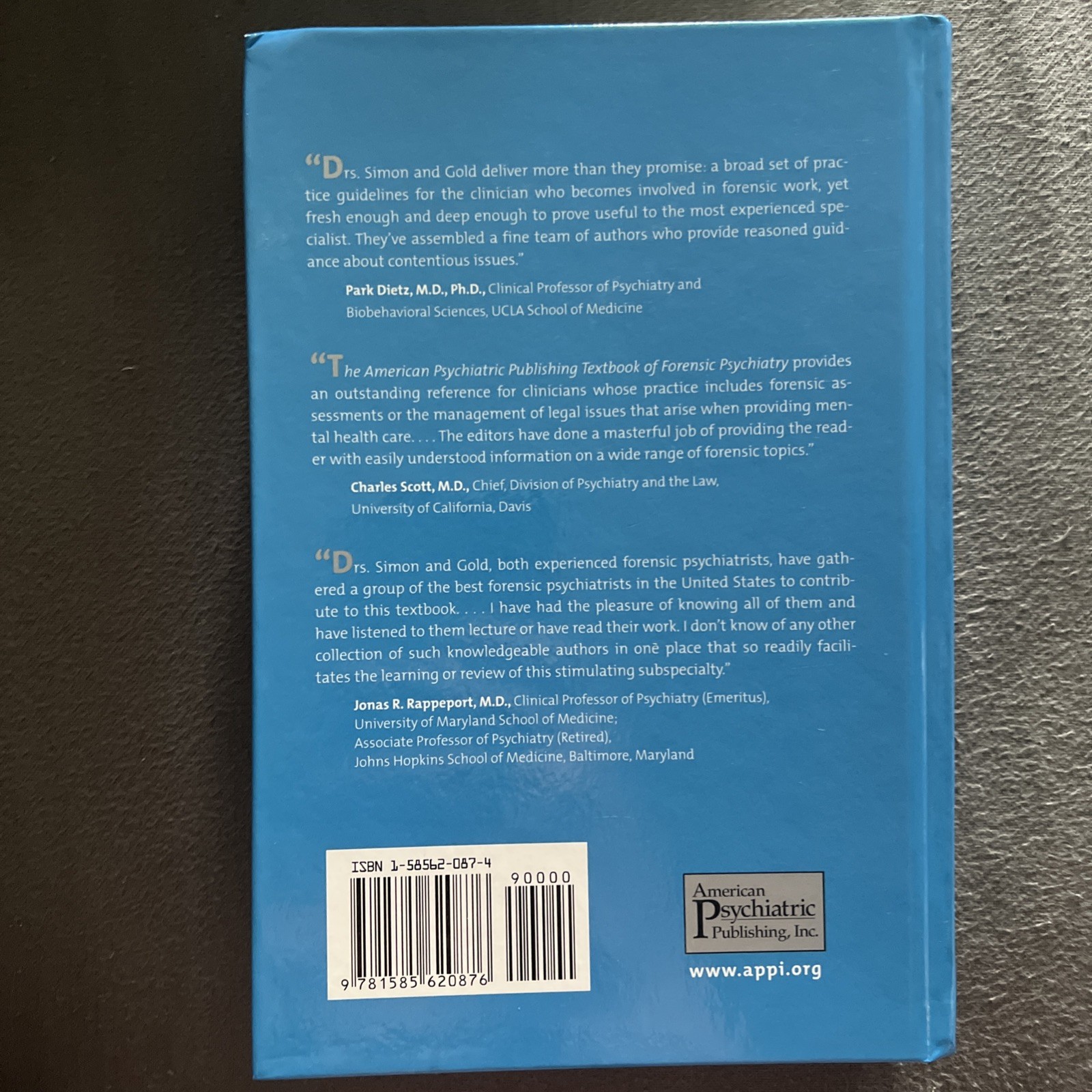 Textbook of Forensic Psychiatry by Liza H. Gold; Robert I. Simon