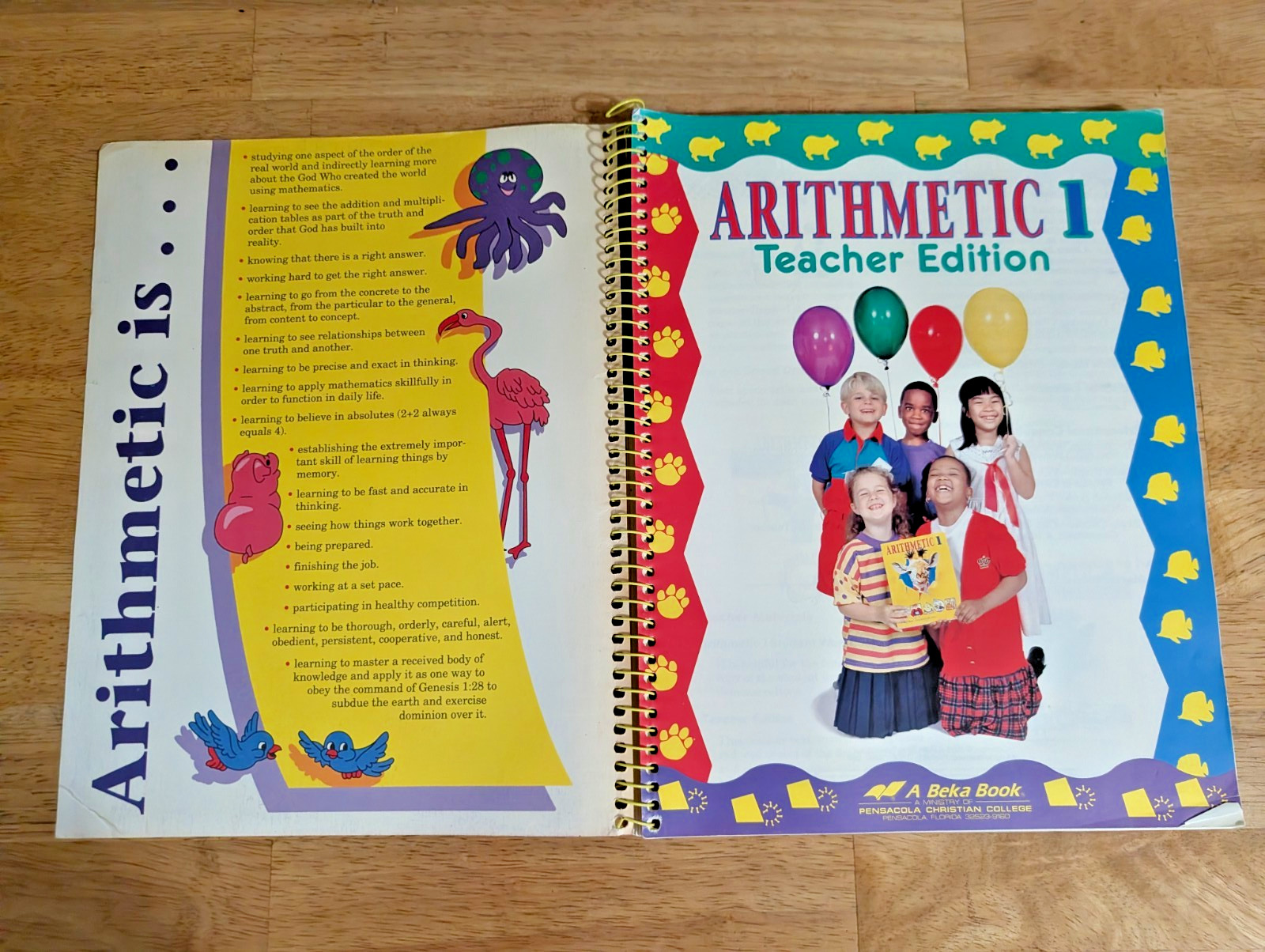 A Beka Arithmetic 1 Teacher Edition 1994 Abeka First Grade Math Book Guide Abeka