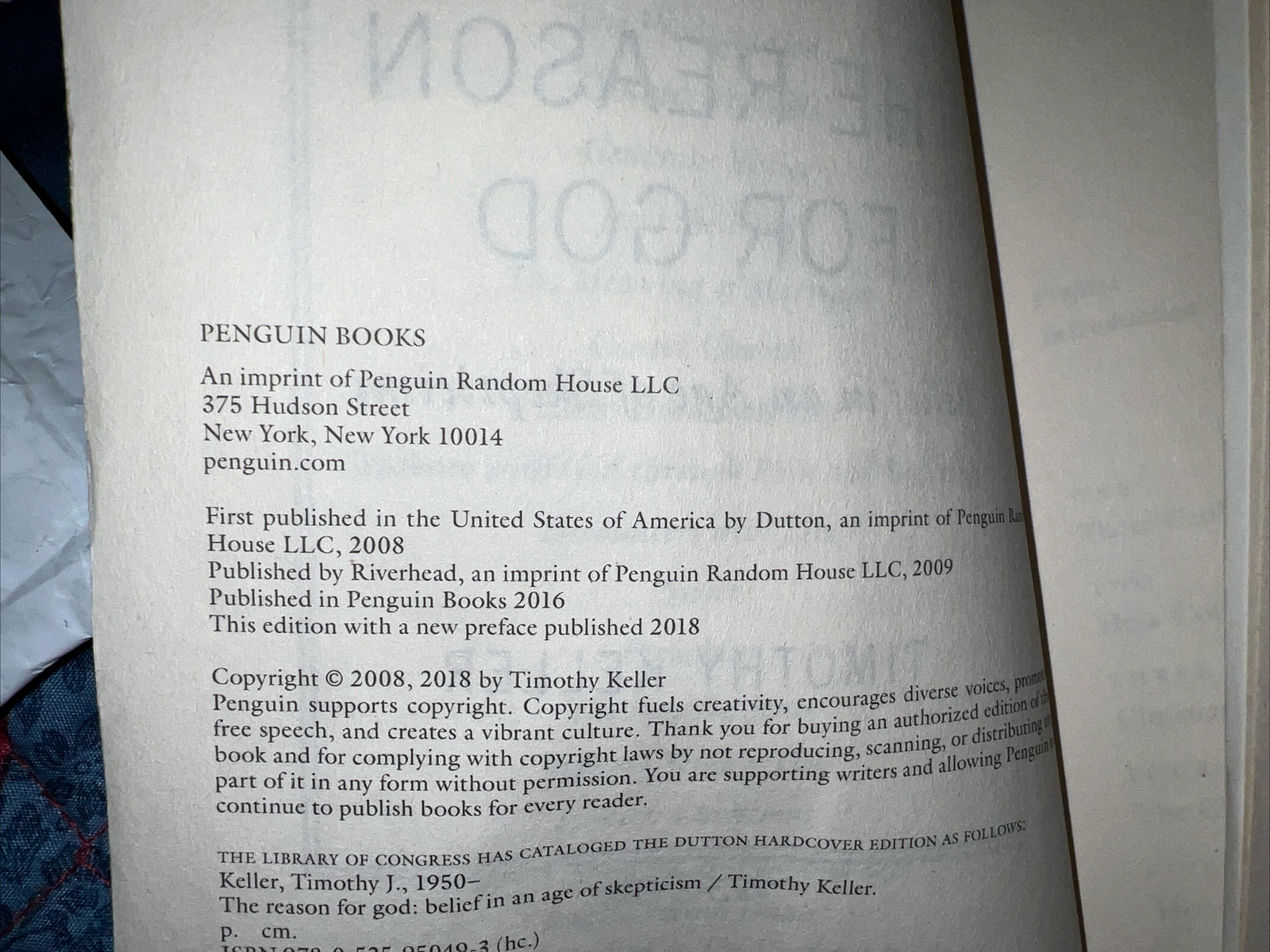 The Reason For God Timothy Keller 2 Books 310 Pages Different Publisher, Cover