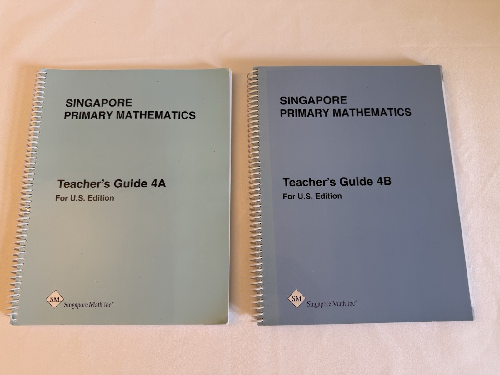 Singapore Math Teacher’s Guides 4A & 4B US Edition VERY GOOD CONDITION