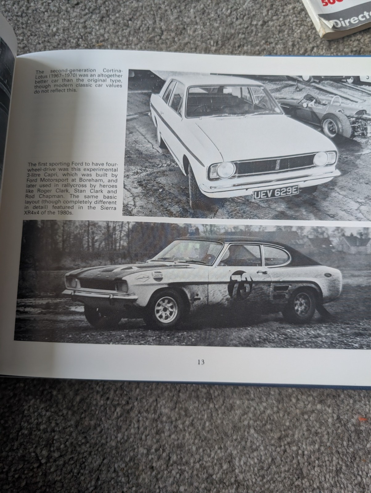 The Sporting Fords Vol.4 : SIERRAS – Graham Robson Hardback 1990 – FREE P&P