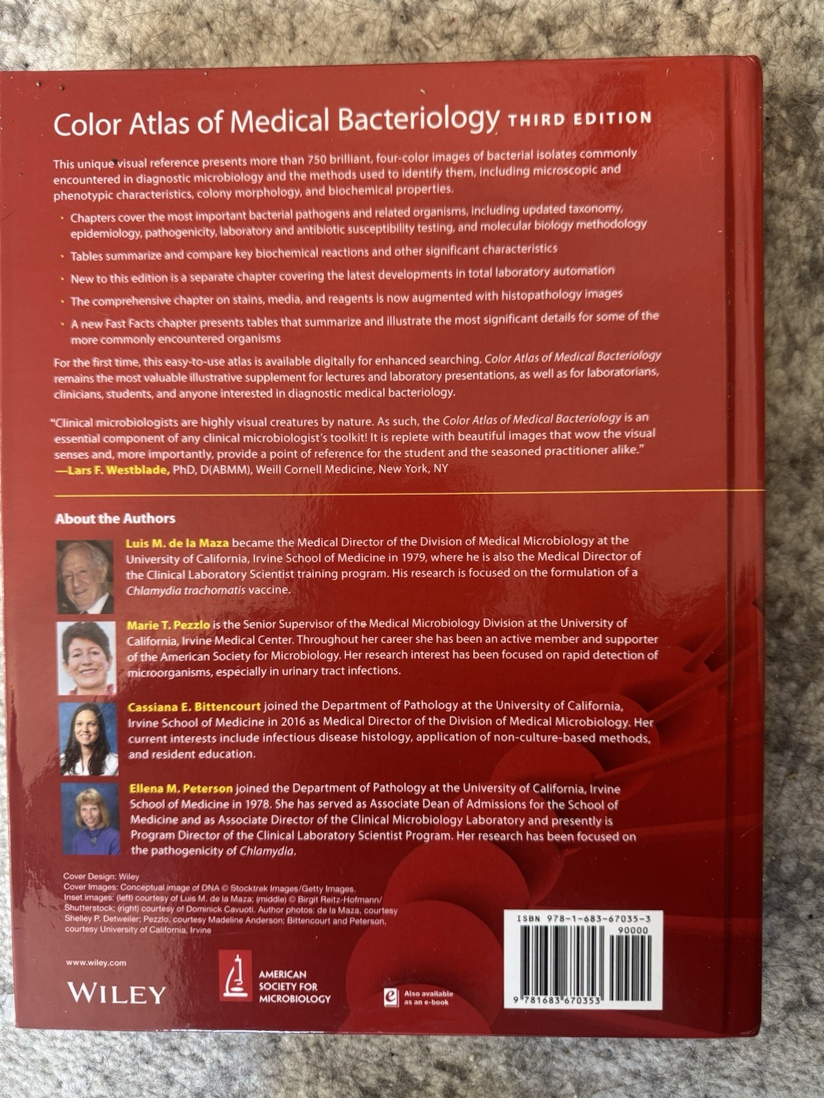 Color Atlas of Medical Bacteriology 3rd Edition Hardcover