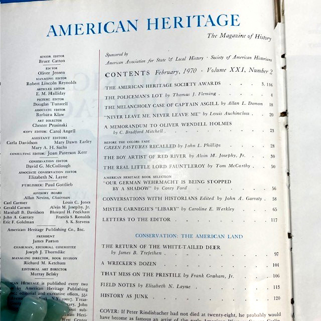 American Heritage, Hardcover Books, Apprx 100 pages each, 1969 – 1970 “YOU PICK”