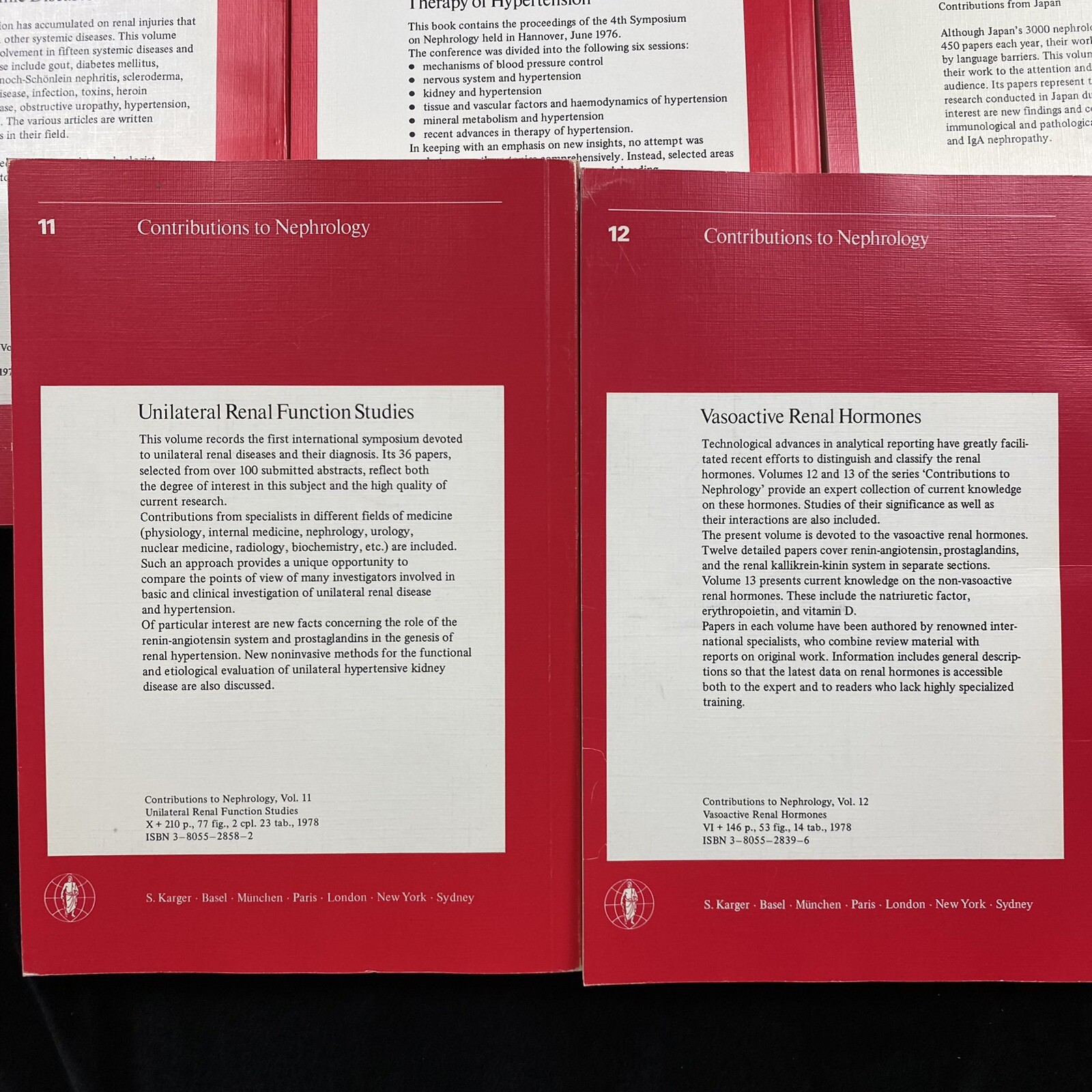 Contributions To Nephrology 5th Nephrological Symposium Hannover 1977 Vol. 1-12