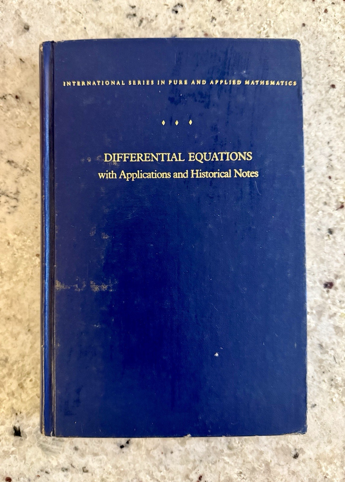 Differential Equations w/Applications & Historical Notes, Simmons 1972 HC