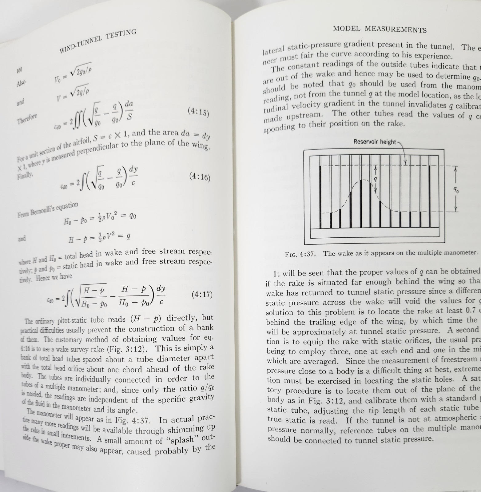 Wind-Tunnel Testing by Alan Pope -Second Ed. (1954, HC) John Wiley & Sons