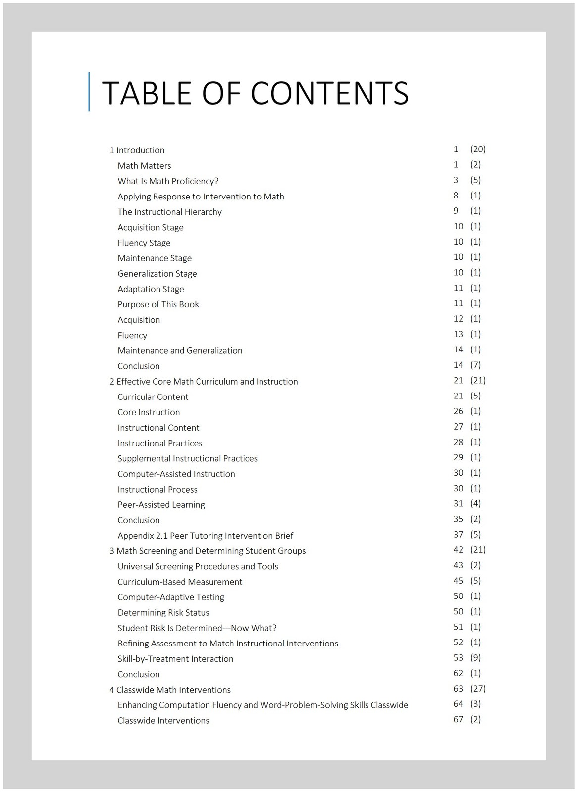 Effective Math Interventions : A Guide to Improving Whole-Number Knowledge, P…