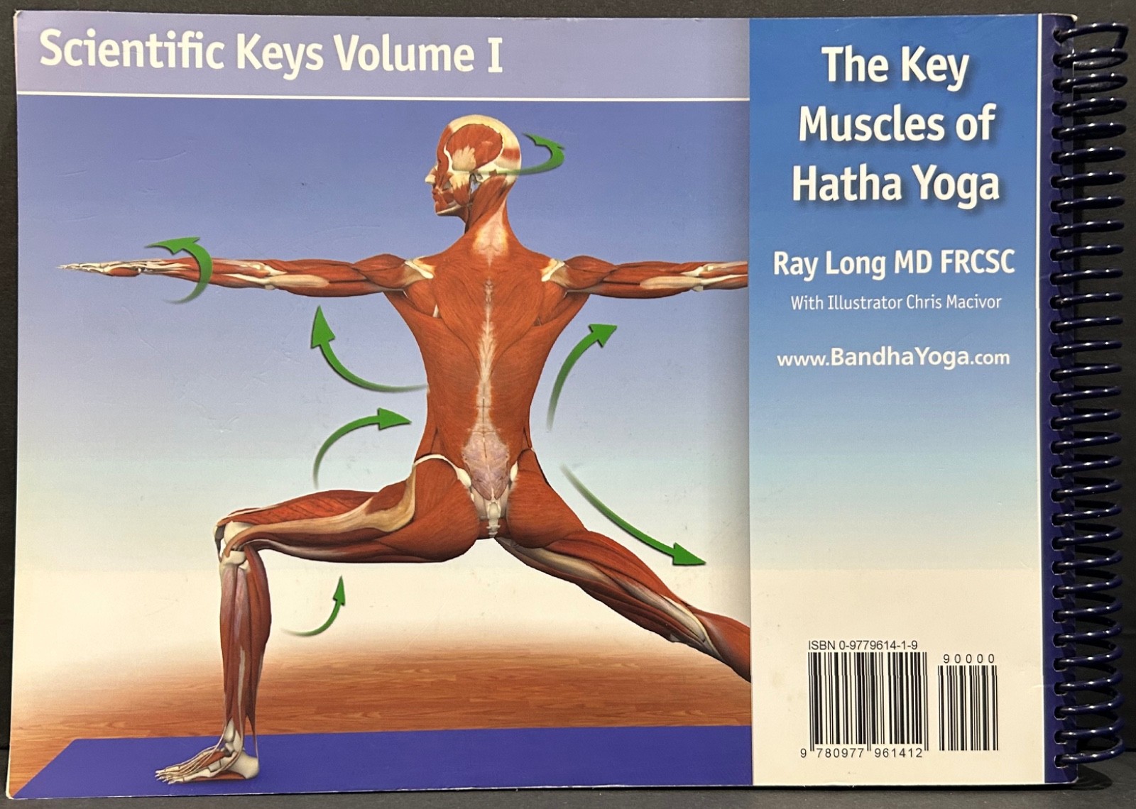 The Key Muscles of Hatha Yoga (Scientific Keys) By Ray Long Spiral Bound GOOD