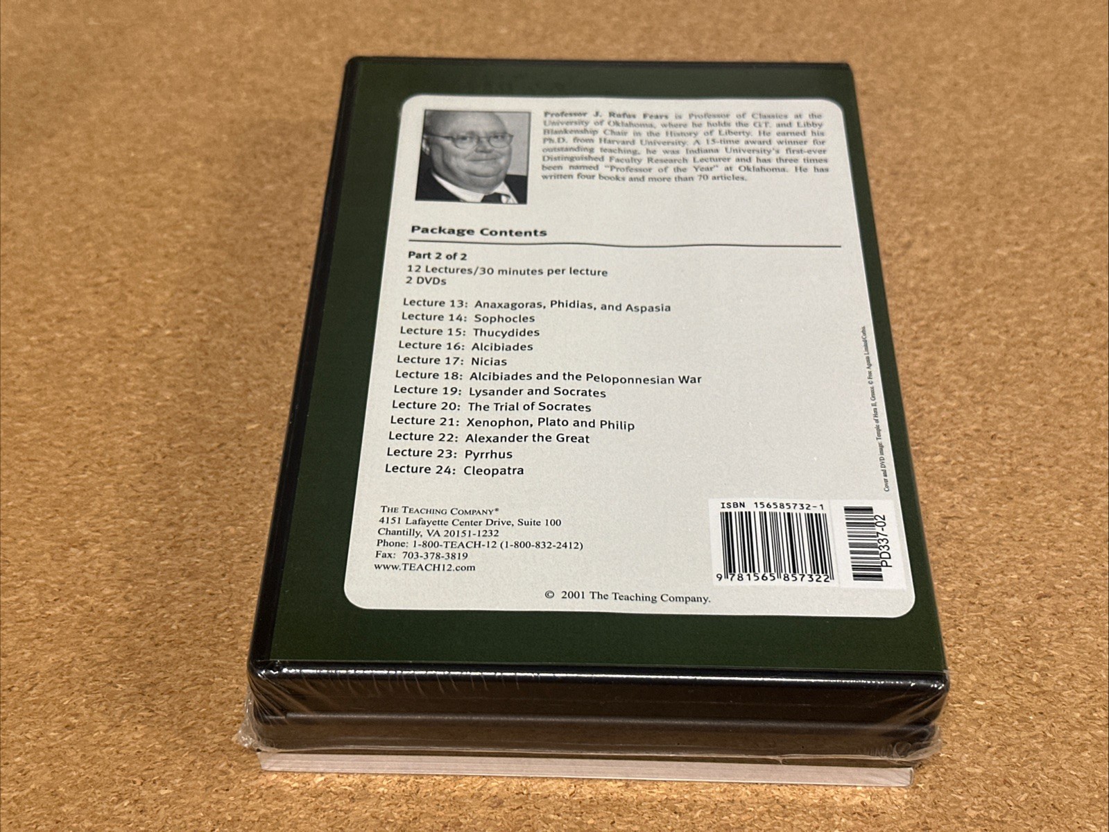 SEALED The Great Courses Famous Greeks Ancient Medieval History DVD Guidebook