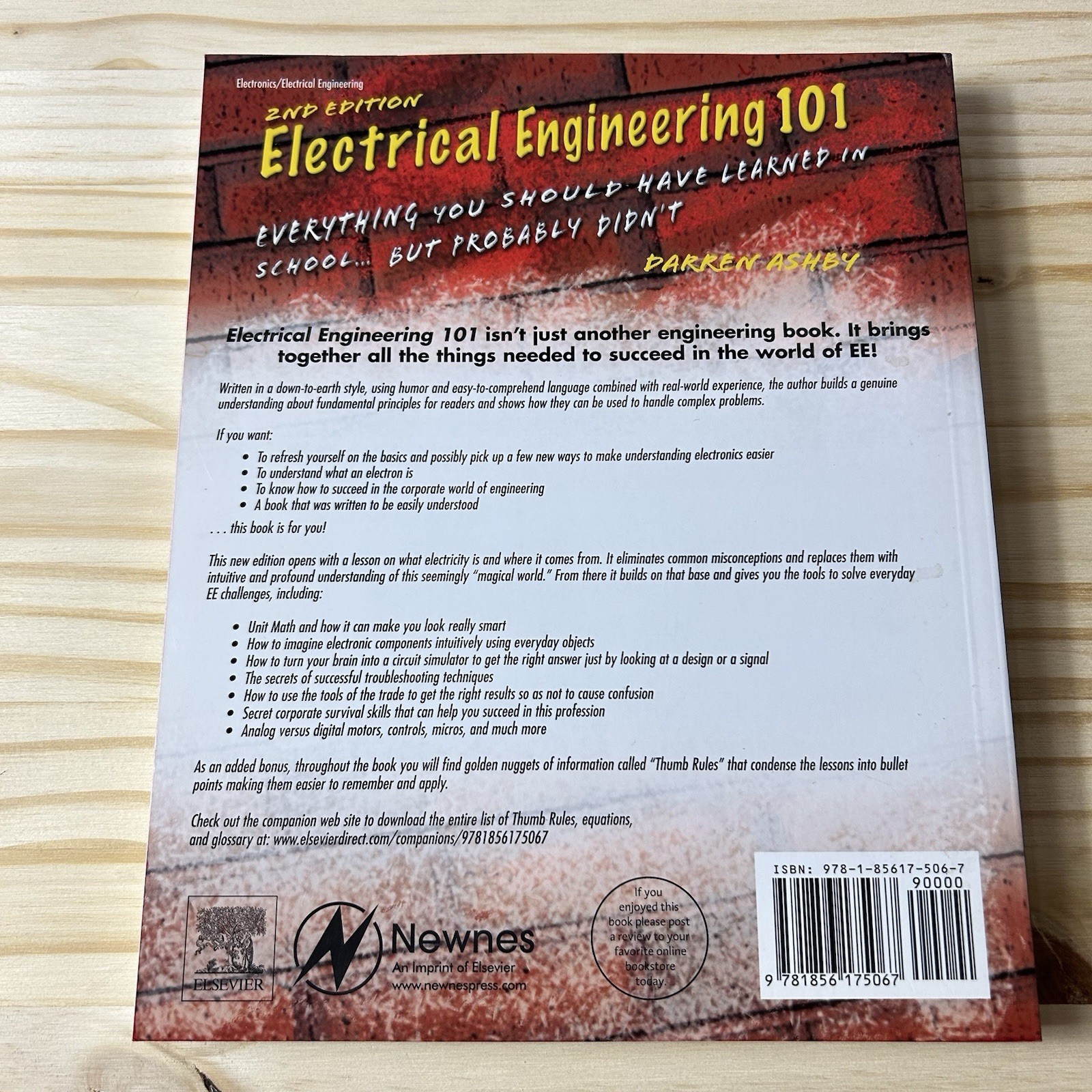 Electrical Engineering 101 – Darren Ashby 2nd Edition 2009 Book Only NO CD-ROM