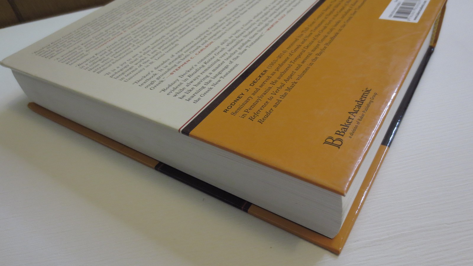 READING KOINE GREEK An Introduction and Integrated Workbook by Rodney J. Decker
