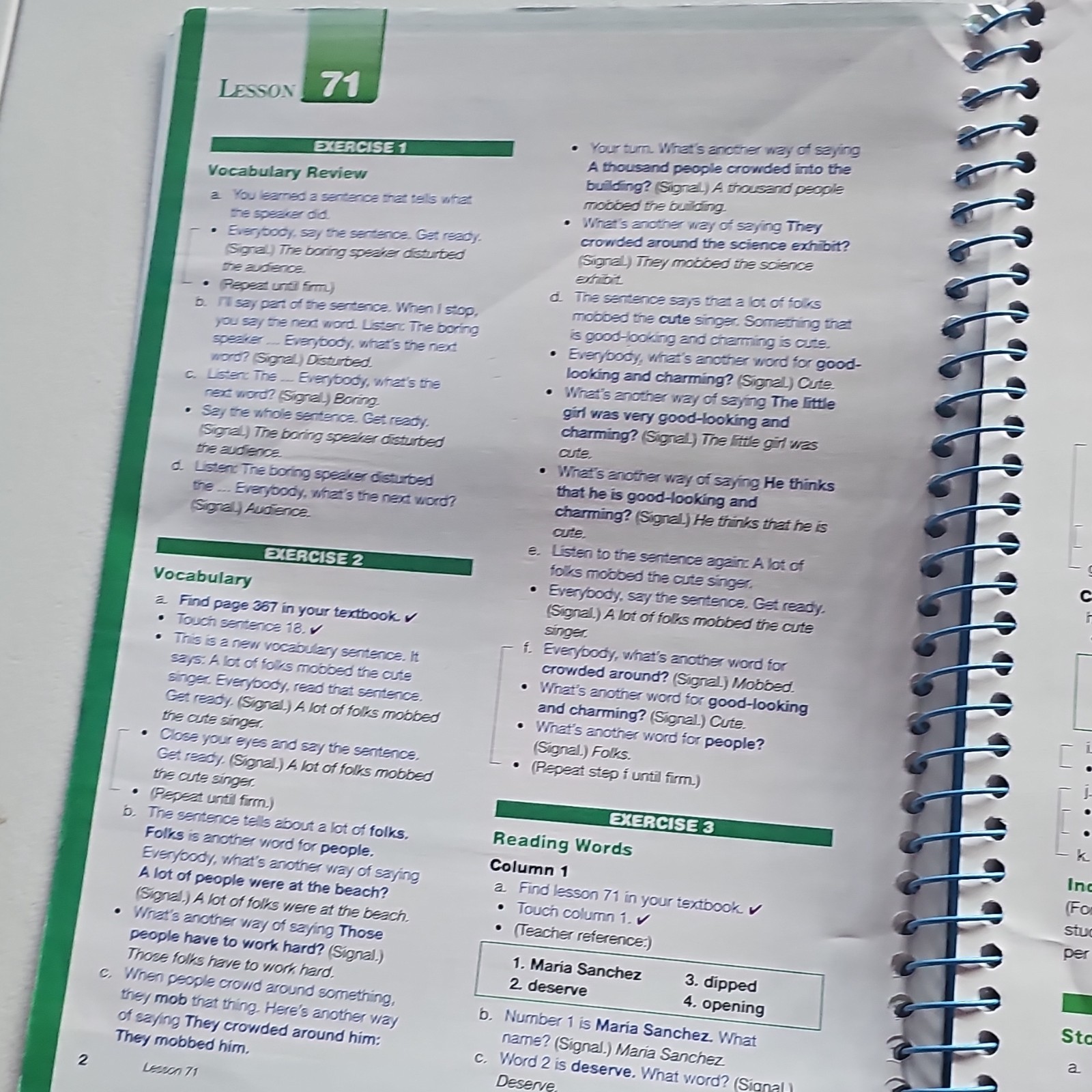 SRA/McGraw-Hill Reading Mastery Signature Ed Presentation Book B 2008 Wire