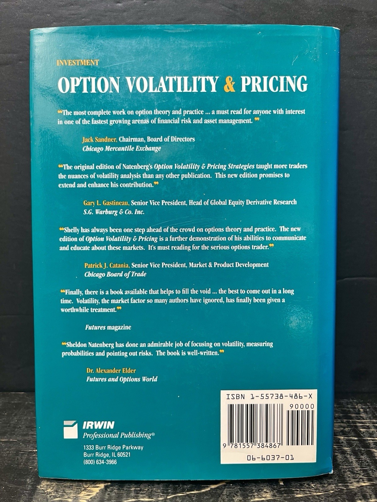 Option Volatility Pricing Advanced Trading Strategies Techniques Natenberg B5