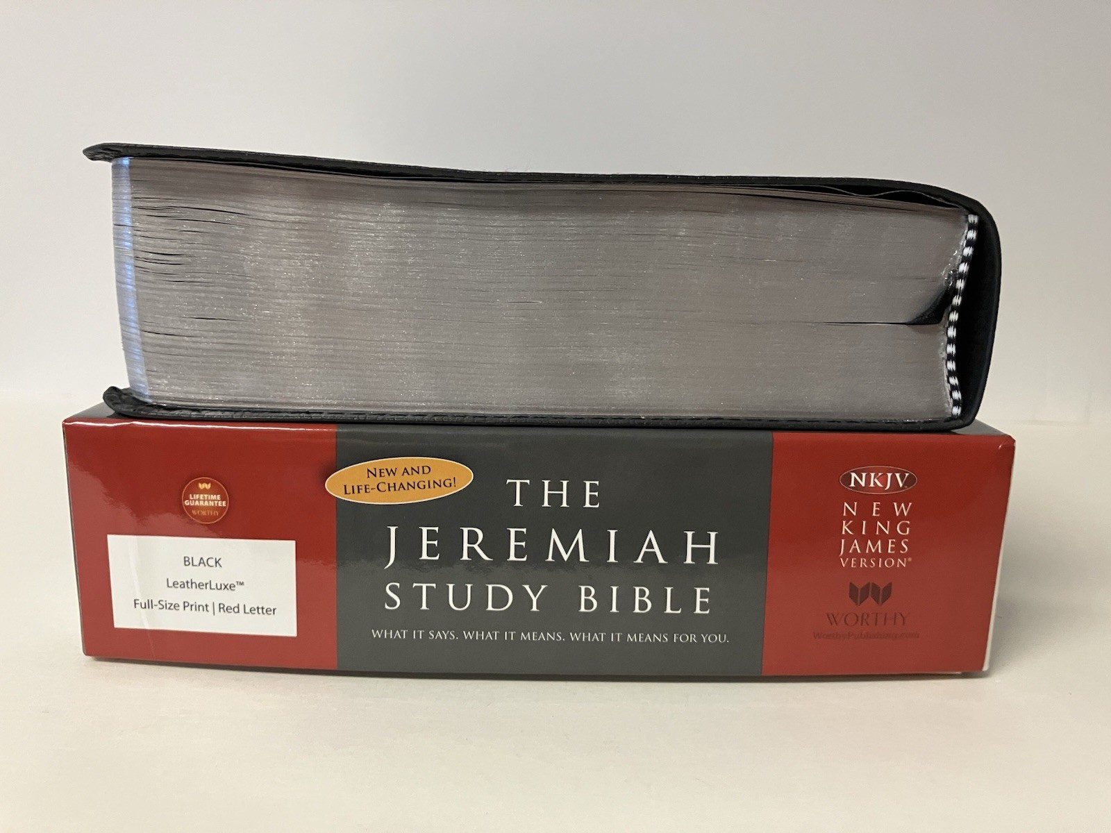 The Jeremiah Study Bible NKJV Black LeatherLuxe 2013 Cedarville University