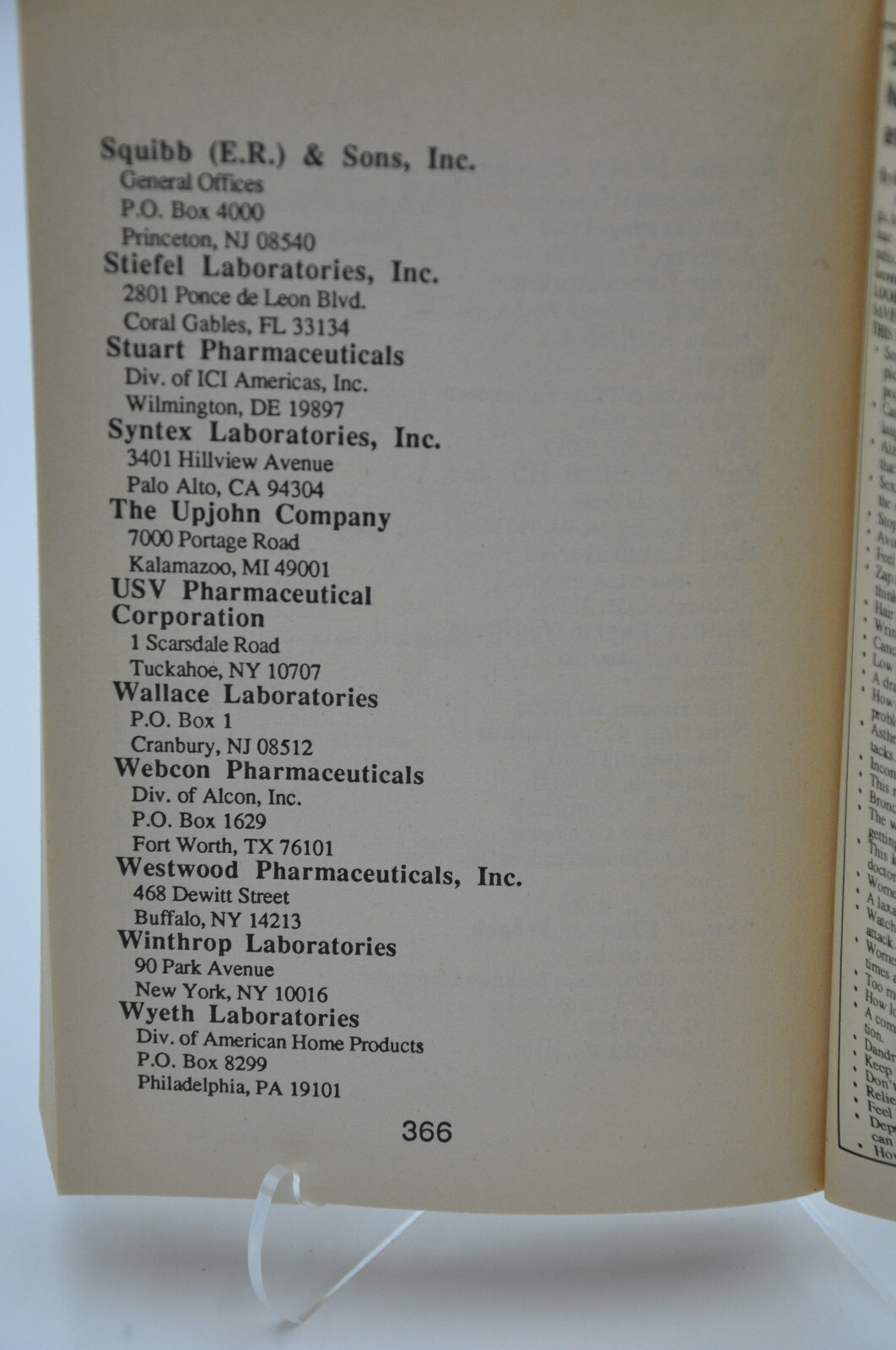 Prescription Drug Encyclopedia – Gayle Cawood (Paperback, 1987)