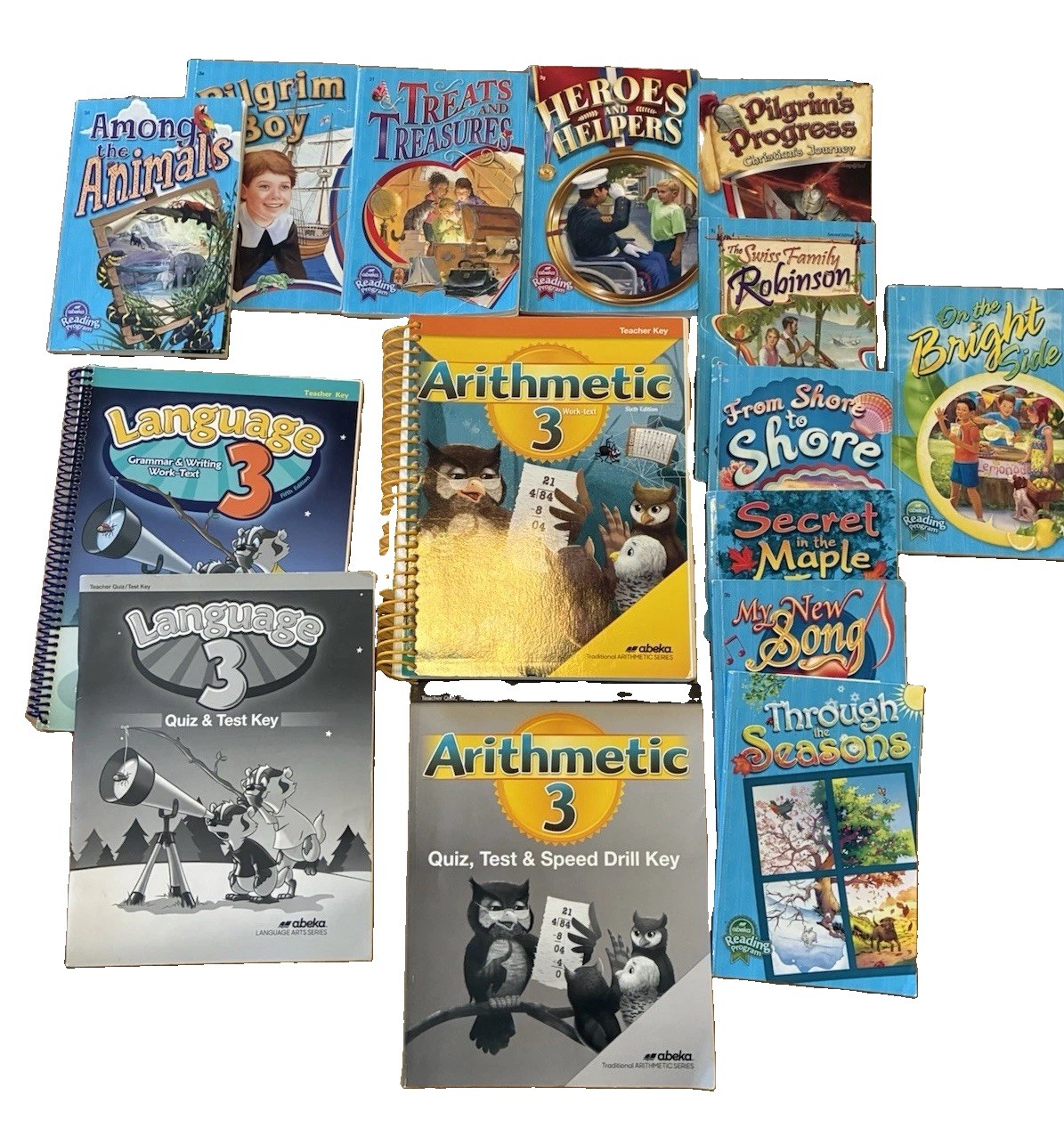 Abeka Third Grade Reading Language Math Curriculum Teacher Keys Readers