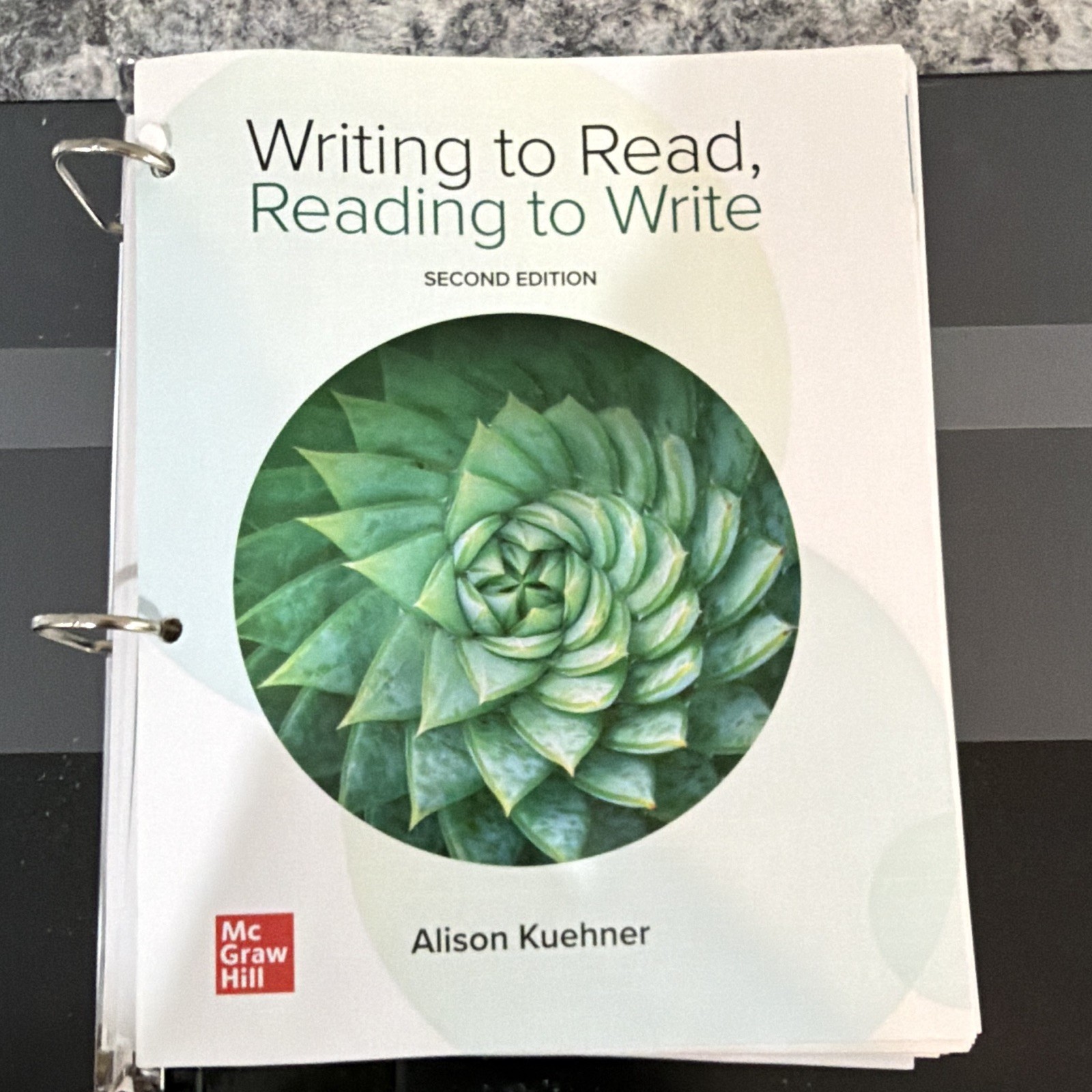 McGraw Hill Writing to Read, Reading to Write 2nd Ed Ringbound Kuehner 2023