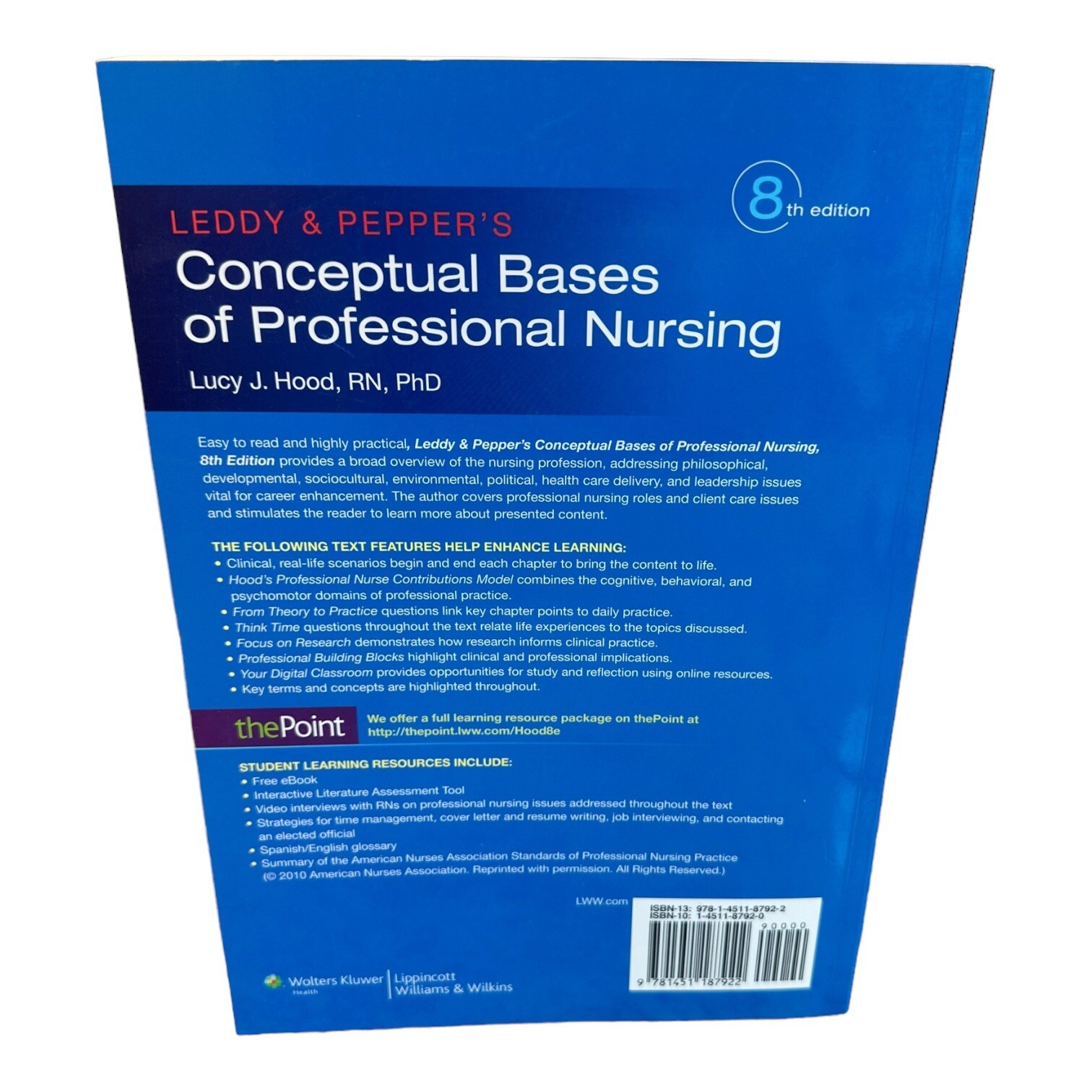 Leddy & Pepper’s Conceptual Bases of Professional Nursing by Dr. Lucy Hood