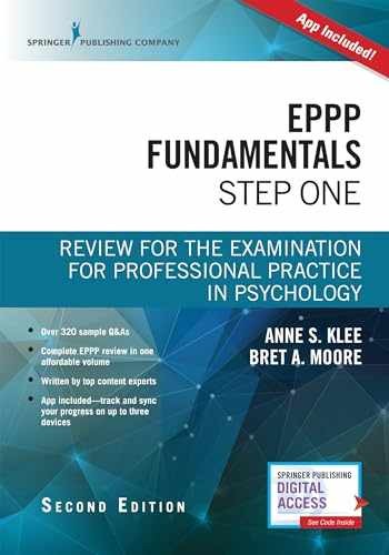 EPPP Fundamentals, Step One: Review – Paperback, by Klee PhD Anne – Acceptable p