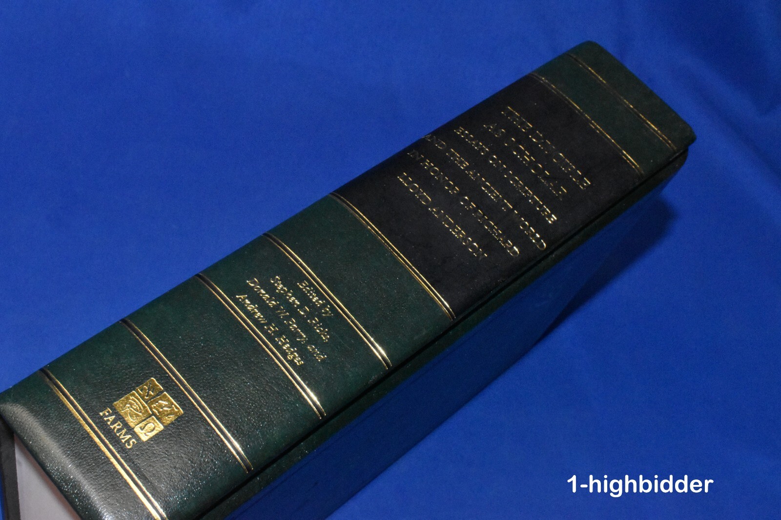 The Disciple As Scholar Scripture & Ancient World 1st Ed Hardcover LDS Anderson