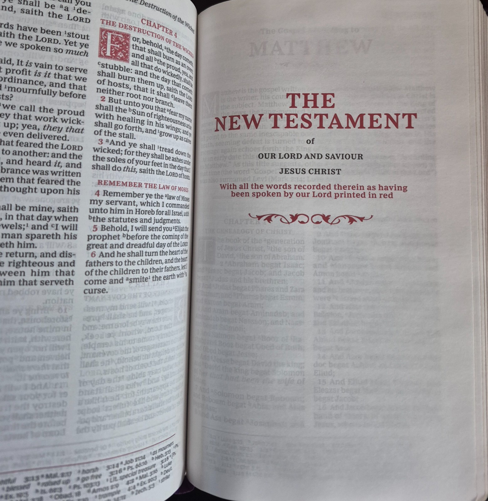 Sovereign Collection KJV Bible (Personal Size, Leathersoft Purple) NEW in Sleeve