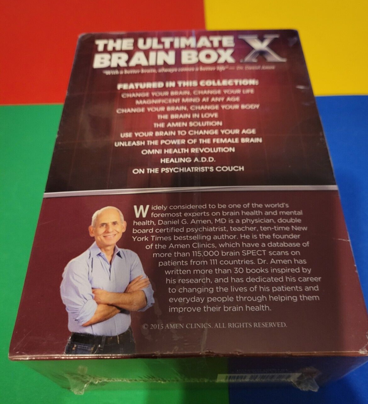 THE U,LTIMATE BRAIN BOX X – DANIEL G. AMEN – DVD – 10 DISC SET – NEW SEALED