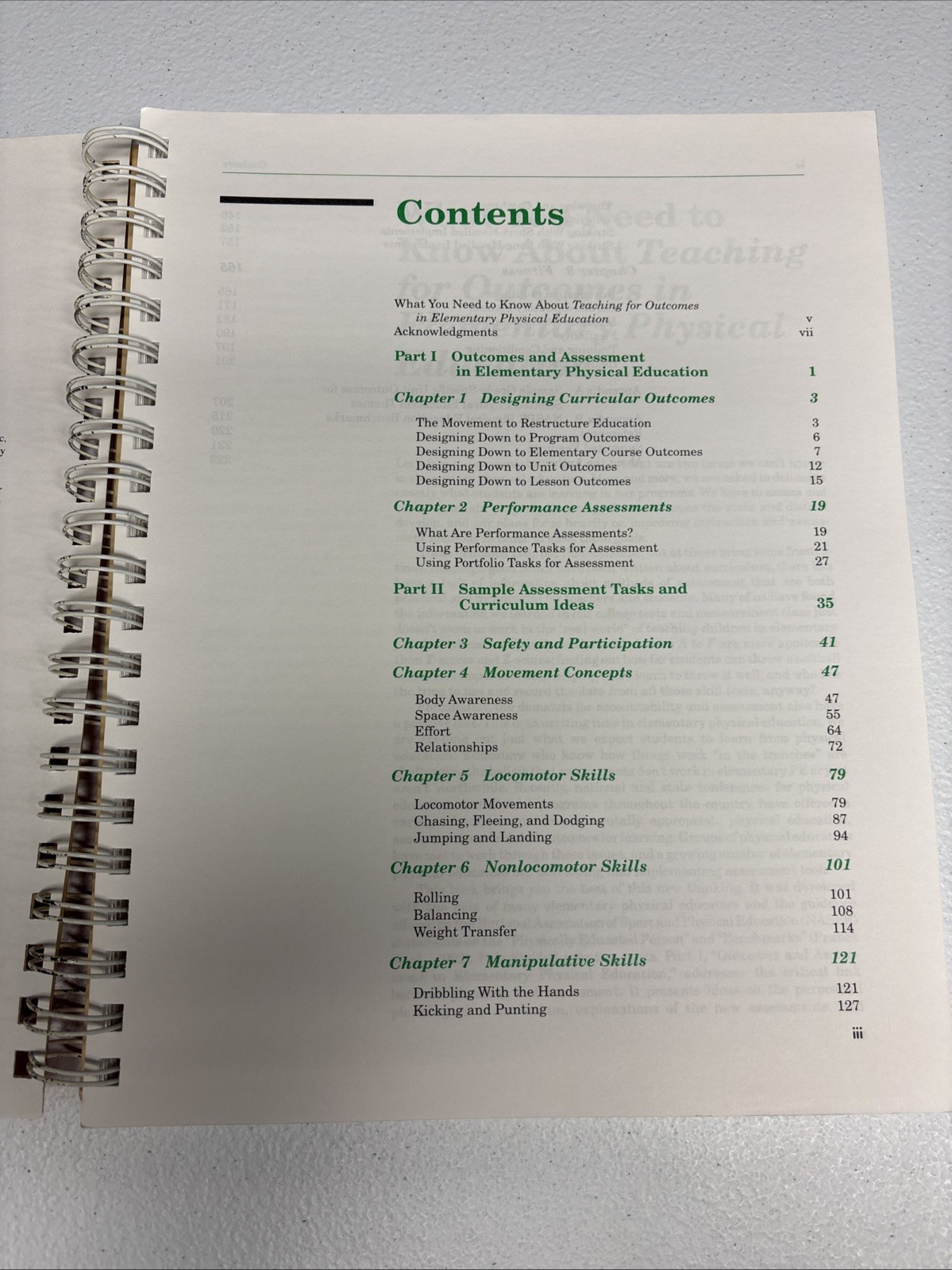 TEACHING FOR OUTCOMES IN ELEMENTARY PHYSICAL EDUCATION: A By Christine J. Hopple