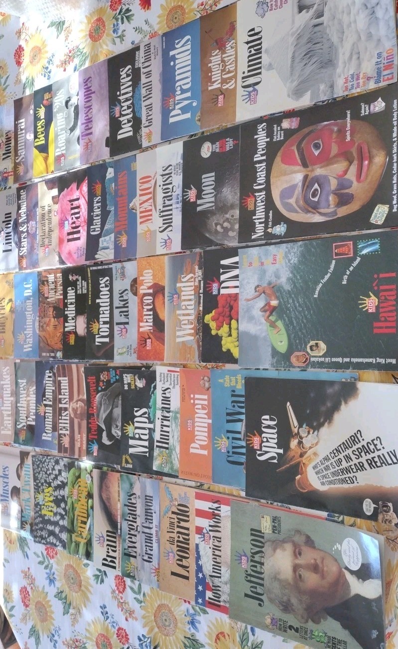 Lot Of 50 Different KIDS DISCOVER Magazine History Biography Science Homeschool