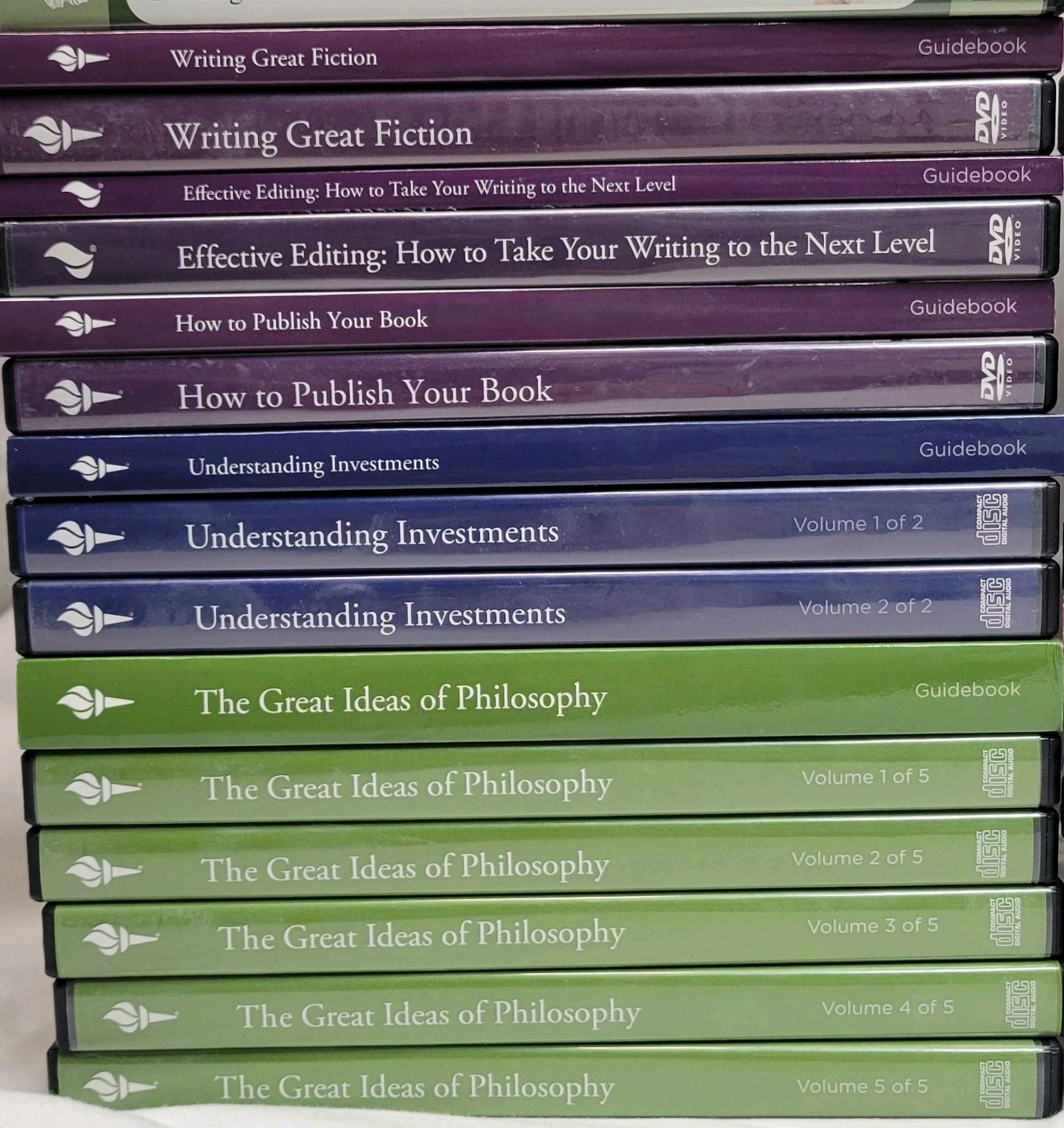 The Great Courses Lot of 35 Different Complete Courses CDs DVDs With Guidebooks