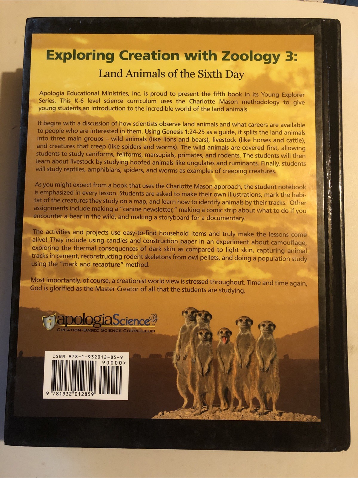 Apologia Young Explorer Exploring Creation With Zoology Set 1, 2, 3 Lot Student
