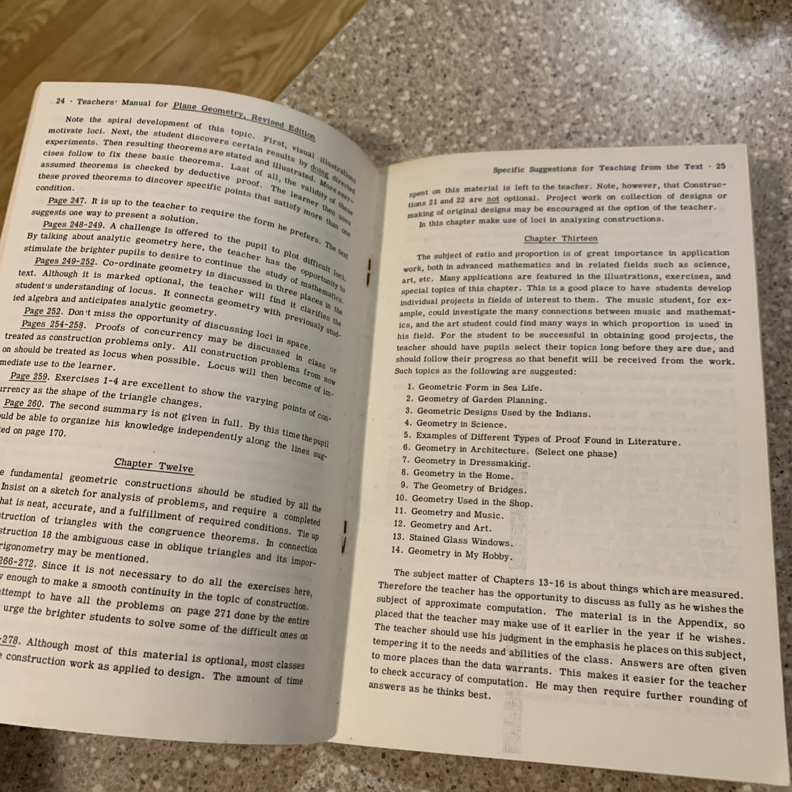 Vintage – Teacher’s Manual and Answer Book For: Ginn Plane Geometry 1953