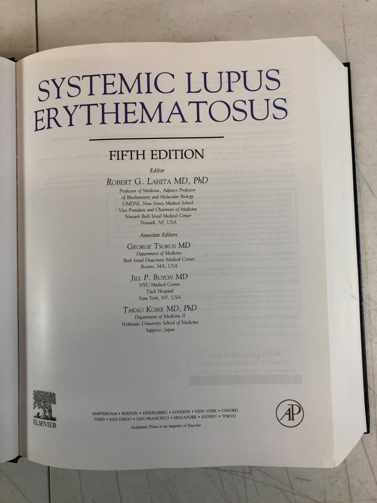 Systemic Lupus Erythematosus, Robert G. Lahita, 2011, EX-Library, E-123