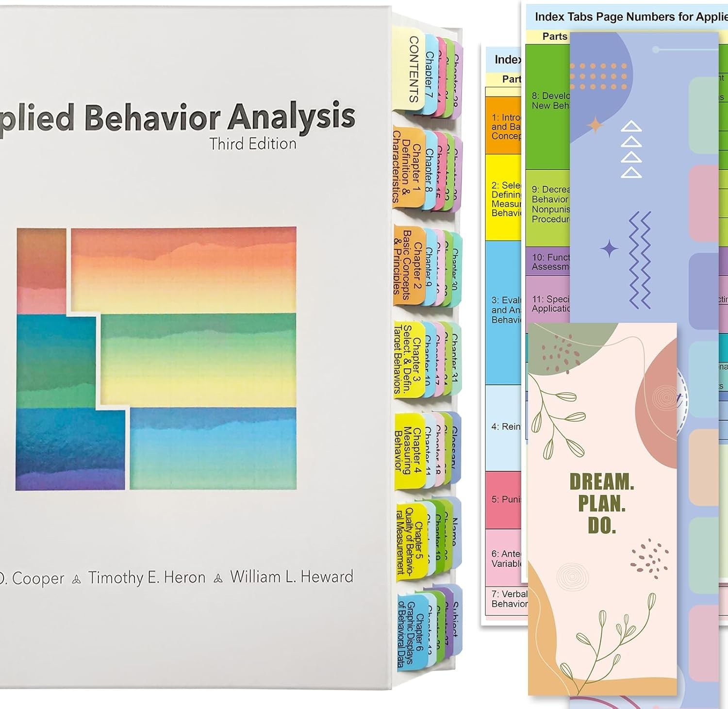 Index Tabs for Applied Behavior Analysis Cooper 3Rd Edition, Free Shipping