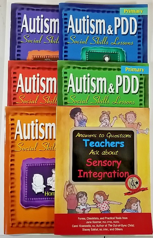 Autism & PDD Social Skills Lessons Primary Full 5 Book Set & Sensory Integration