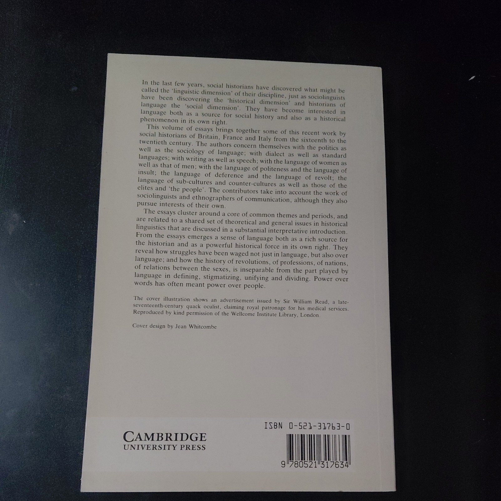 Cambridge Studies in Oral and Literate Culture Ser.: Social History of Language