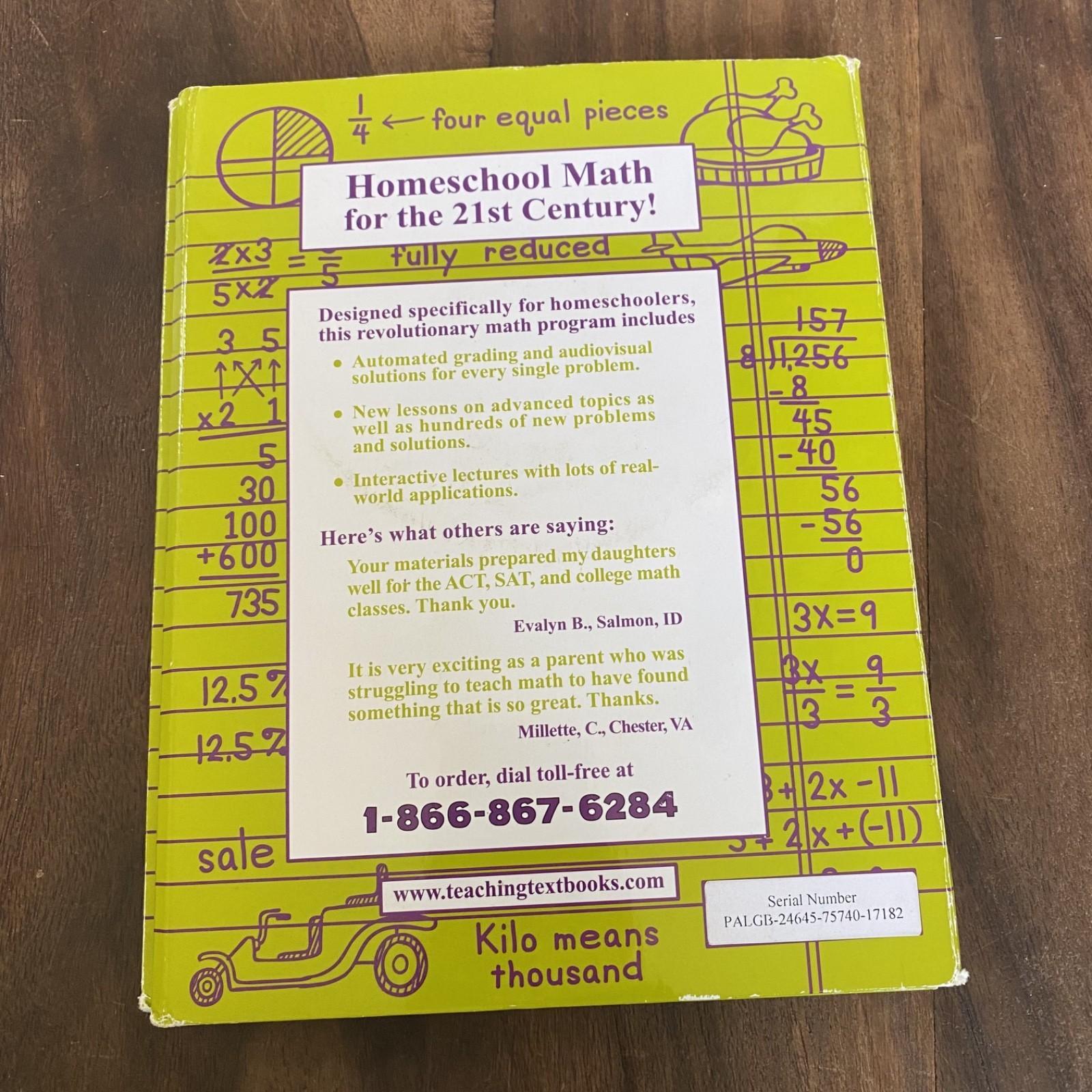 Pre-Algebra: A Teaching Textbook 2.0 Answer Key CD Set Automated Grading Sabouri