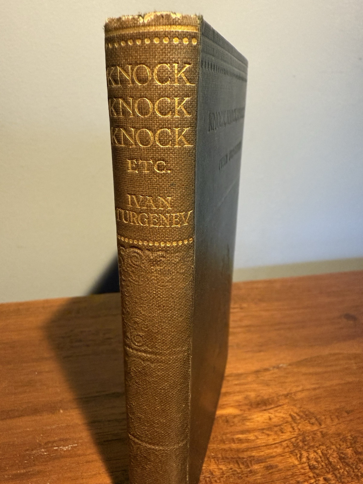 Ivan Turgenev KNOCK, KNOCK, KNOCK & OTHER STORIES 1922 Heinemann UK HC BOOK RARE
