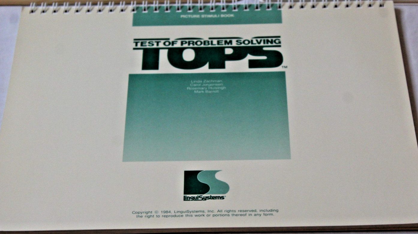 TOPS Test Of Problem Solving Examiner’s Manual & Picture Stimuli Book Set